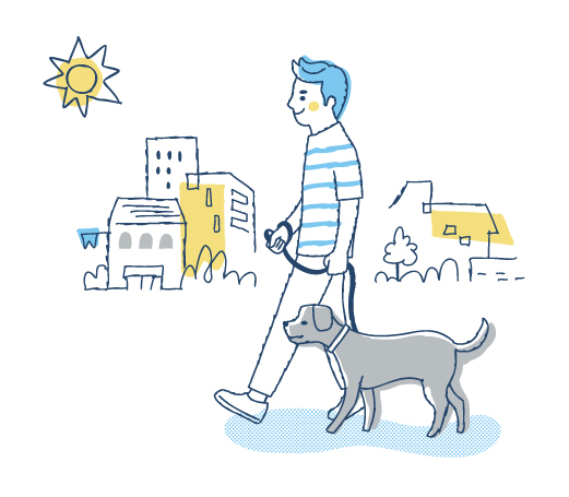 犬の散歩